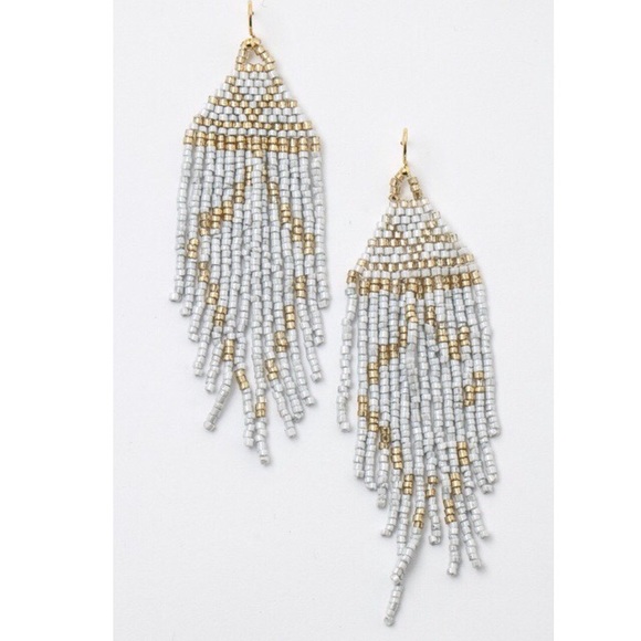 Last 1! 🌟Beaded Tassel Earrings - Picture 3 of 3
